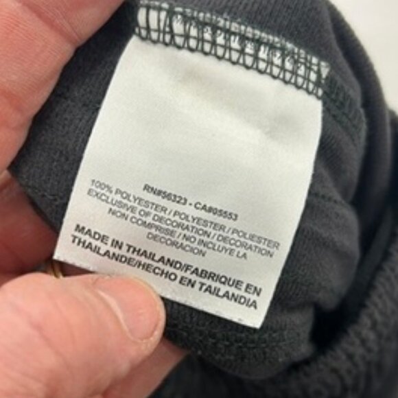 0459 Nike Vintage 90s Black Track Pants | Wide Leg Polyester Joggers Large - Picture 8 of 9